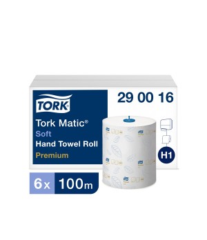 Popieriniai rankšluosčiai  TORK PREMIUM EXTRA SOFT H1, 290016, 2 sl., 21 cm x 100 m, balta sp.