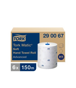 Popieriniai rankšluosčiai TORK ADVANCED H1, 290067,  2 sl., 21 cm x 150 m, balta sp.