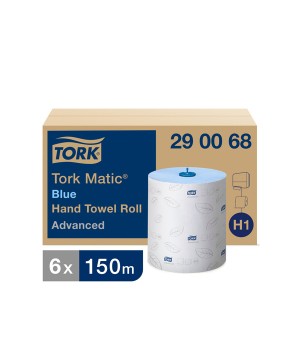 Popieriniai rankšluosčiai TORK H1 Advanced Matic, 2 sl., 150 m, mėlyna sp., 290068