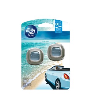 Oro gaiviklis automobiliams AMBI PUR Car Ocean Mist 2X2 ml