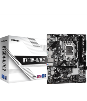 ASRock | B760M-H/M.2 | Processor family Intel | Processor socket LGA1700 | DDR5 | Number of SATA connectors 4