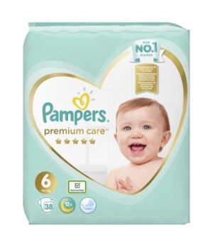 Sauskelnės PAMPERS Premium Care, Value Pack 6 dydis, 38 vnt.