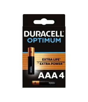 Baterijos DURACELL Optimum, AAA, 4 vnt.