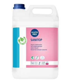 Rūgštinis sanitarinis valiklis KIILTO Sanitop, 5 l