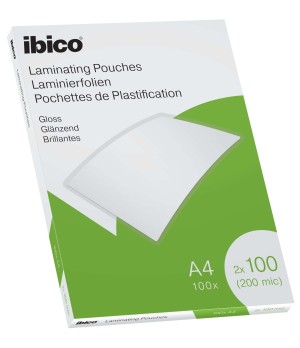 Laminavimo vokeliai Ibico, A4, 216x303 mm, 100 mik., blizgūs, 100 vnt.