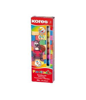 Plastilinas KORES, 10 spalvų