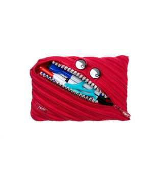 Penalas-pieštukinė ZIPIT Grillz Monster Jumbo Pouch, ZTMJ-GR-RI, Raudona