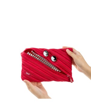 Penalas-pieštukinė ZIPIT Grillz Monster Jumbo Pouch, ZTMJ-GR-RI, Raudona