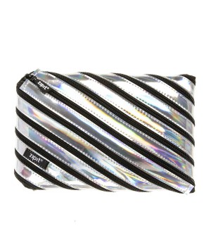 Penalas-pieštukinė ZIPIT Metallic Jumbo Pouch, ZJMT-2, Sidabrinės spalvos