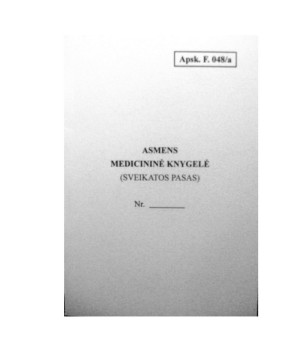 Asmens medicininė knygelė F.048/a