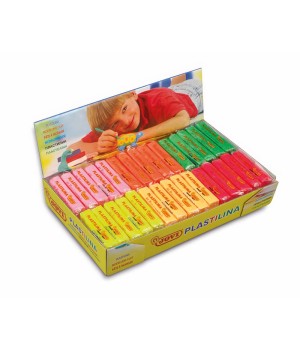 Plastilinas JOVI FLUOR, 30vnt: 6 spalvos po 5 vnt.