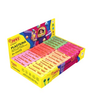 Plastilinas JOVI FLUOR, 30vnt: 6 spalvos po 5 vnt.