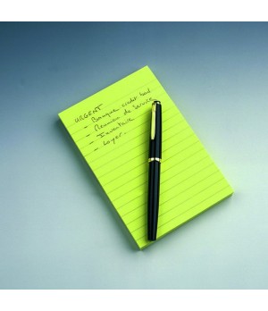 Lipnūs lapeliai Post-it, 102 x 152 mm, 100 lapelių, linijomis, geltona