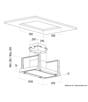 CATA | Hood | SIRIN 1000 WH | Energy efficiency class A | Island | Width 100 cm | 850 m³/h | Touch Control | White | LED