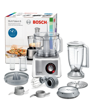 Bosch | MC812S820 | 1250 W | Food Processor MultiTalent 8 | Number of speeds Equal speed setting, instant and pulse functions | 