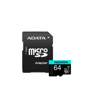 ADATA | Premier Pro UHS-I U3 V30S | 64 GB | MicroSDXC | Flash memory class 10 | Adapter