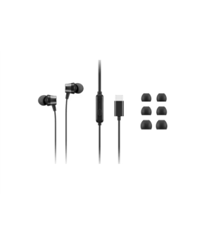 Lenovo | USB-C Wired In-Ear Headphones (with inline control) | 4XD1J77351 | Wired | Black