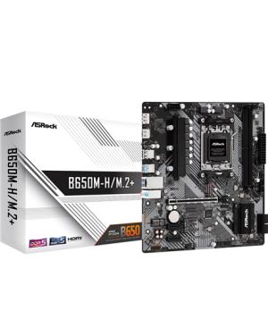 ASRock | B650M-H/M.2+ | Processor family AMD | Processor socket AM5 | DDR5 | Supported hard disk drive interfaces SATA, M.2 | Nu