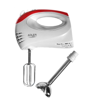 Adler | Mixer | AD 4212 | Hand Mixer | 300 W | Number of speeds 5 | Turbo mode | White