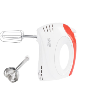 Adler | Mixer | AD 4212 | Hand Mixer | 300 W | Number of speeds 5 | Turbo mode | White