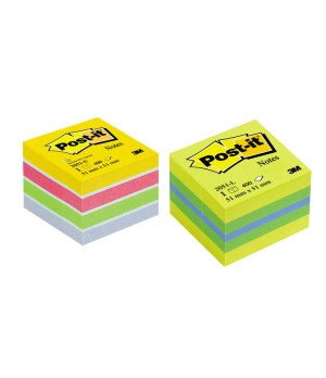 Lipnių lapelių kubas Post-it
 Mini Ultra, 51 x 51 cm, 400 lapelių, įvairių spalvų