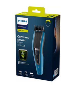 Philips | Hair clipper | HC5612/15 | Cordless or corded | Number of length steps 28 | Step precise 1 mm | Blue/Black