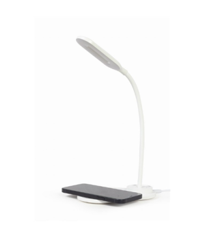 Gembird | Desk lamp with wireless charger (black + white) | TA-WPC10-LED-01-MX | lm | 10 W | 2893-7072 K | h | 2 pcs | LED lamp 