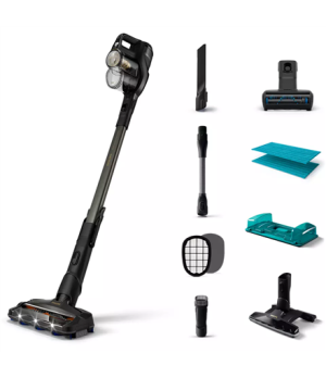 Philips | Vacuum cleaner | XC8349/01	Aqua Plus | Cordless operating | Handstick | - W | 25 V | Operating time (max) 80 min | Bla