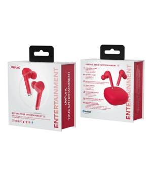 Defunc True Entertainment Earbuds, In-Ear, Wireless, Red | Defunc