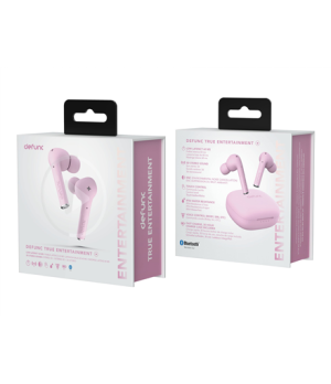 Defunc | Earbuds | True Entertainment | Built-in microphone | Bluetooth | Pink