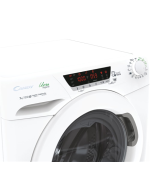 Candy | Washing Machine | HE4 127TXME/1-S | Energy efficiency class A | Front loading | Washing capacity 7 kg | 1200 RPM | Depth