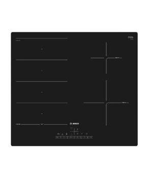 Bosch Hob PXE611FC1E  Induction Number of burners/cooking zones 4 Touch Timer Black