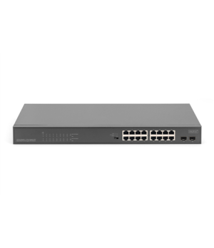 Digitus | 16 Port Gigabit PoE Switch | DN-95347-1 | Unmanaged | Rackmountable | SFP ports quantity 2