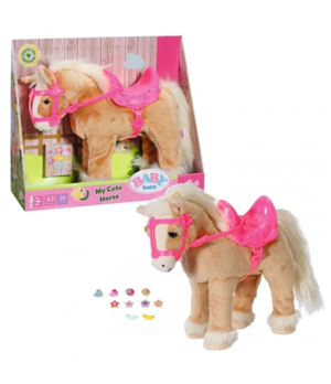 BABY BORN | Doll animal | Plush My Cute Horse | Number of batteries supported: 4 (Not included) Material: Textile, Plastic
