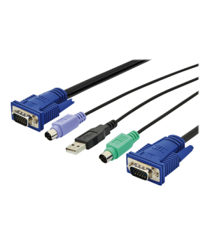 KVM Cable Set DS-19232 | KVM switch | Length: 3 m | Black