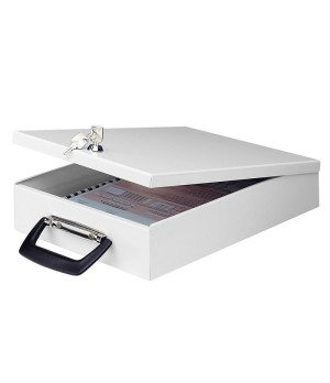 Metalinė dėžutė dokumentams WEDO, 35,5 x 26 x 6,7 cm, su užraktu