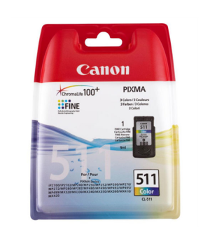 Canon CL-511 Tri-Colour | Ink Cartridge | Cyan, Magenta, Yellow