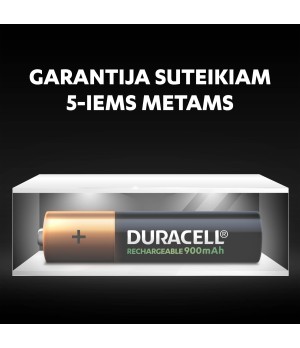 „Duracell Recharge 900 mAh“ AAA baterijos, 4 baterijų pakuotė