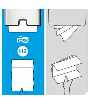 Laikiklis popieriniams rankšluosčiams TORK Express Multifold, 468 x 317 x 101 mm (460004)