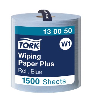 Pramoninis popierius TORK Advanced 420 W1, 130050,  2 sl, 1500 l., 36.9 cm x 510 m, mėlynos spalvos