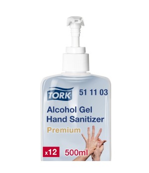 Gelinis rankų dezinfekantas TORK su pompa, 511103, 500 ml