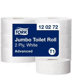 Tualetinis popierius TORK ADVANCED JUMBO T1,120272, 2 sl, 9.7 cm x 360 m, balta sp.