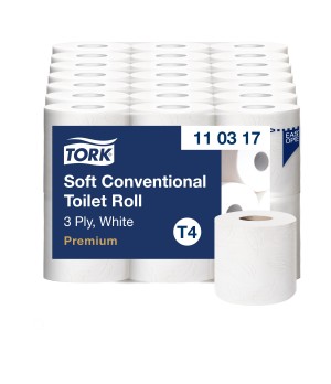 Tualetinis popierius TORK PREMIUM EXTRA SOFT T4, 110317,  9.9cmx34.72m, 3 sl., 6 vnt./pak.