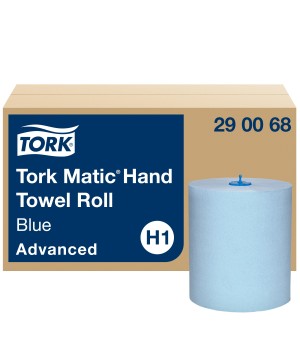 Popieriniai rankšluosčiai TORK H1 Advanced Matic, 2 sl., 150 m, mėlyna sp., 290068