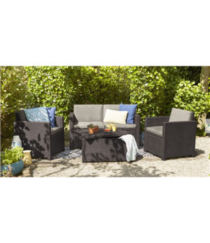 Allibert Garden furniture set  Monaco set brown