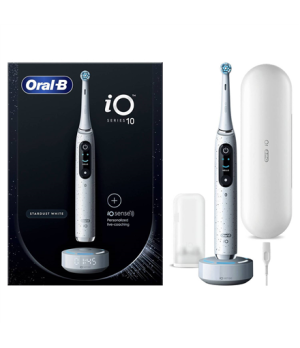 Oral-B Electric Toothbrush iO10 Series For adults Rechargeable Stardust White Number of brush heads included 1 Number of teeth b