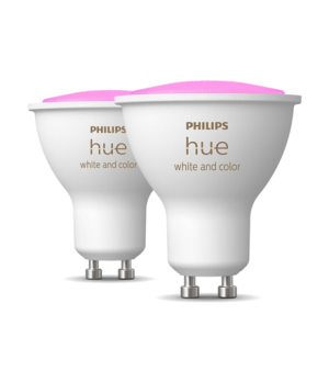 Hue WCA 5.7W GU10, 2pcs pack | White and coloured lights | Bluetooth and Zigbee