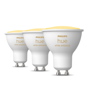 Philips Hue | WA 5W GU10 3pcs pack | GU10 | 5 W | Warm to cool white 2200-6500K | Bluetooth and Zigbee