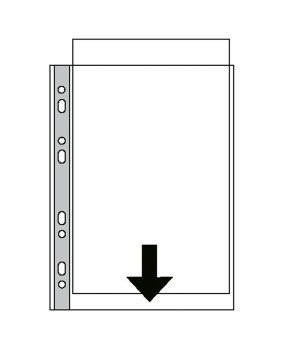 Vertikali įmautė dokumentams ESSELTE, A3, 85 mikr., (pak. - 50 vnt.), matinė
