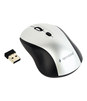 Gembird | Optical Mouse | MUSW-4B-02-BS | Wireless | USB | Black/silver